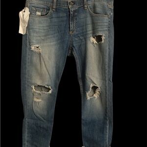 Rag & Bone Women’s Distressed Blue Jeans 

Style W2592K510DEL